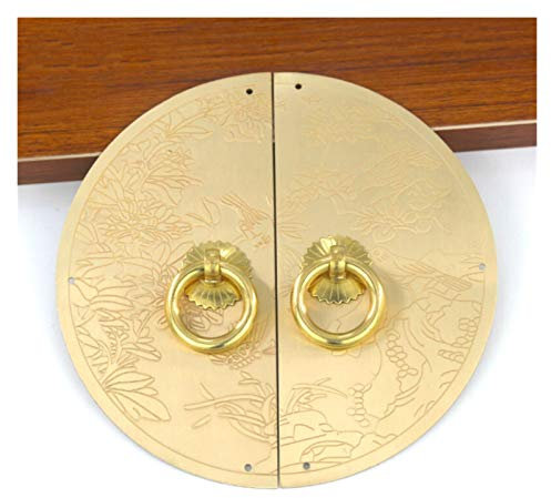 Türklopfer 110 140 180 240mm Möbel Kupfer Bücherregal Shoecase Griff Schrank Schrank Schrank Kleiderschrank Türgriffe Zieht Retro (Color : 110mm Brass)