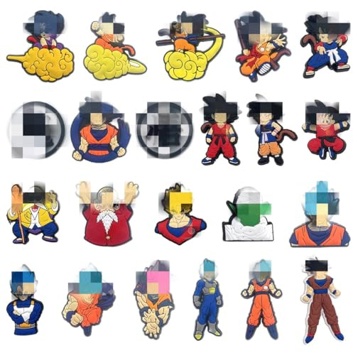 Schuh Charms und Pins, 22 Stück PVC Cartoon Schuhanstecker, DIY Schuhdekoration, Kinderpartys Geschenk