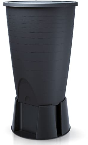 FLORANTIA Regentonne Peruno 260 Liter anthrazit mit Sockel