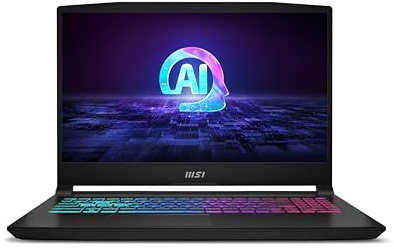 MSI Katana A15 AI 15.6” 165Hz QHD Gaming Laptop: Ryzen 9-8945HS, NVIDIA Geforce RTX 4070, 32GB DDR5, 1TB NVMe SSD, Cooler Boost 5, Win 11: Black B8VG-450US