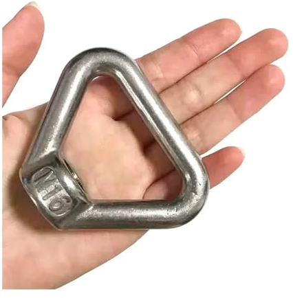 DUOCAI Dreieckige Ringmutter 1 Stück M8 M10 M12 M14 M16 M20 M24 304 Edelstahl Dreieck Hebeöse Mutter Trapezgewinde Ringe Passend for Griffschrauben (Color : M16)
