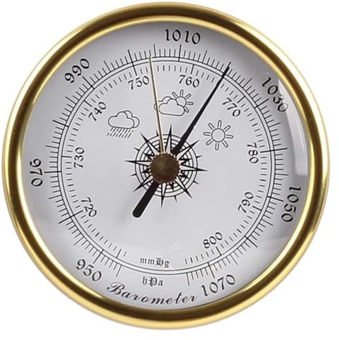 3-in-1-Barometer, traditionelles Barometer, traditionelle Wetterstation, 1070 hPa Luftwetterstation, 72 mm Luftdruckwerkzeuge für Zuhause