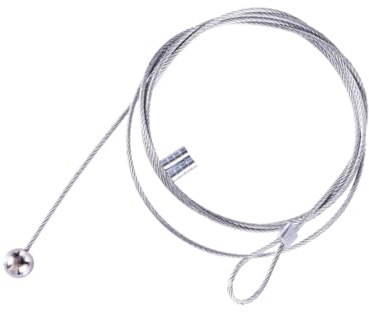 Cabilock 1.5m Magnetic Photo Hanging Rope with Silver Iron Wire for Displaying Photos or Cards, for Celebrations and Art Project Embellishments