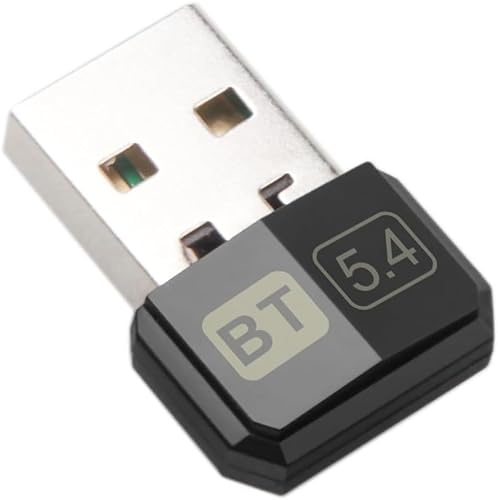USB Bluetooth 5.4 Adapter Audio Dongle Adapter Mini USB Wireless Receiver/Transmitter for PC/Laptop Driver Free for Win10/11