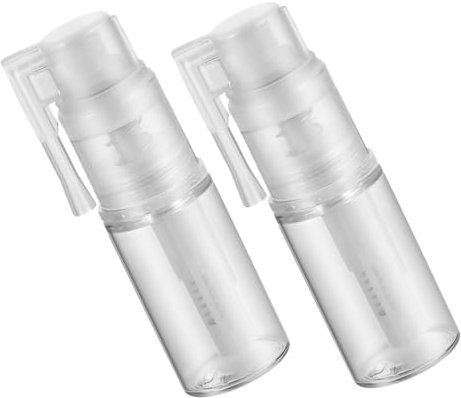AUTSUPPL 2stücke Klare Kunststoff-pudersprühflasche Nachfüllbar Leere Reisesprühflaschen Körperpuderspray Puderkosmetikflaschen