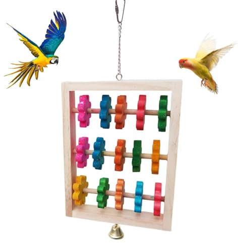 Vogelspielzeug für, Vogelspielzeug Holzblöcke | SALAKEET Toys SHOSCH STILL,Natürliche kleine Tiere Käfigzubehör Bissblock für große Maas Cockatoos