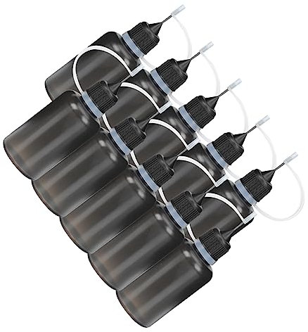 Artibetter 20pcs Ldpe Plastic Oil Bottle Steel Needle Tip Squeeze Bottles for Machine Oil