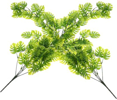 Holibanna 2pièces Plantes Artificielles Suspendues Monstera Lot de Décoration Intérieure Et Extérieure Vigne Artificielle
