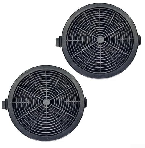 Honseadek 2 Stück Hochleistungsfilter für Küchen-Dunstabzugshauben, Aktivkohle, Größe 114 x 114 x 20 mm
