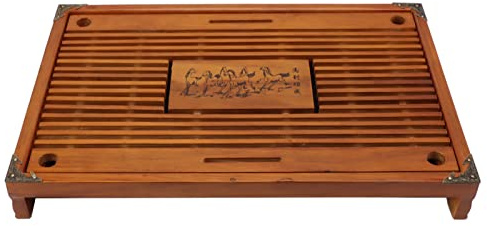Keenso Té de Roble Chino -Caja de té de Almacenamiento de Agua de Almacenamiento de Agua para Entusiastas (Naranja y Amarillo)