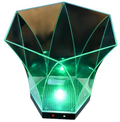 Seau à glace LED de grande capacité 6 L - Tonneaux à glace - Refroidisseurs de boissons - Convient pour les fêtes et les discothèques