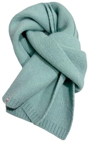 Generisch Winterschal Damen Herren Einfarbig Lange Schal Weiche Warm Strickschal Winter Gestrickter Schal, 160 x 20 cm