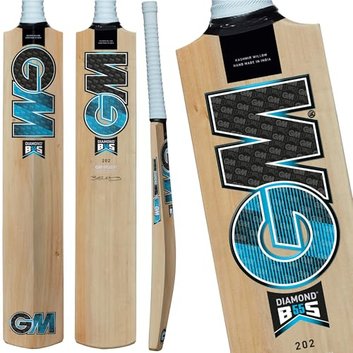 GM, mazza da cricket in salice del Kashmir, taglie da uomo SH, full size, erpice, 6, 5, 4, 3, attaccante, apri | principiante junior | Gunn & Moore