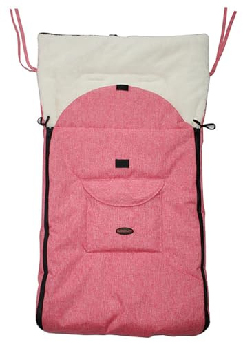 Chancelière pour poussette, sac de couchage chaud et confortable, doublure en peluche avec fermeture éclair pour landaus d'hiver (style 1)