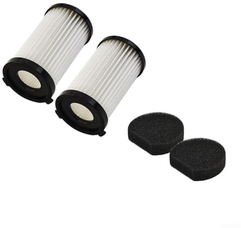 Set mit 4 Staubsaugerfiltern und 4 Schwämmen für Cecotec Conga Thunderbrush 520 550 560 E und Handyforce 2761, nützlich für regelmäßige Reinigung