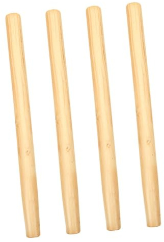 VILLCASE 4pcs Wooden Handles Replacement for Hoes Shovels Sickles Ergonomic Long Tool Grips with Polished Surface Comfortable Non-Slip Farm Tool Handles