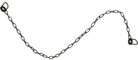 NOLITOY 8Mm Safety Barrier Chain Link with Connector, Metal Guardrail Fittings for River Fence, Outdoor Decorative Hanging Chain for Garden, Porch Swing, and Traffic Barrier