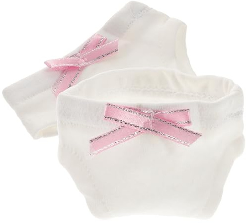 Abaodam Lot de 2 Culottes pour Poupée 18 Pouces en Tissu Léger, Accessoires de Photographie pour Poupées, sous-vêtements Décoratifs pour Jouets, Costume Miniature pour Jeux D'imitation