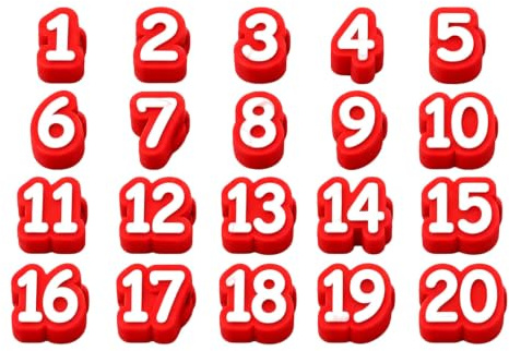 Étiquettes de crayon numérotées 1-20, marqueurs acryliques réutilisables, ensemble de 20 pièces pour l ' organisation de la salle de classe et le tri des fournitures, étiquettes numériques pour