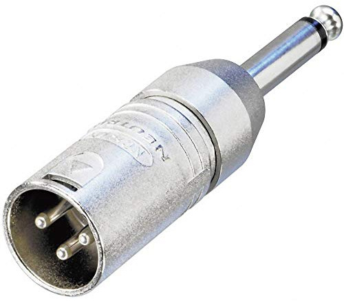 'Neutrik ntr-na2mp – Adapter für Kabel (XLR, 1/4, männlich/männlich, Silber, Messing, Polyamid, Zink Stahl,-20 – 65 °C)