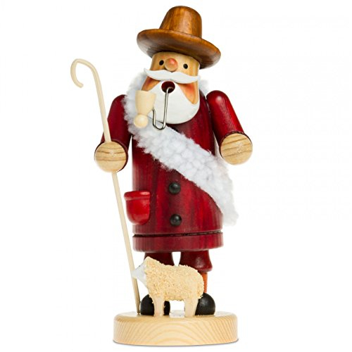 Sikora RM-A Räuchermännchen aus Holz 3 Größen Verschiedene Motive, Farbe/Modell:A15 rot - Schäfer, Höhe in cm:Höhe ca. 15 cm