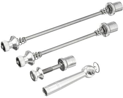 Point Schnellspanner Fahrrad Set mit Schnellspannhebel - VR 180mm, HR 145mm - mit Quick Release & Fahrrad Diebstahlschutz ideal für Alltag Tour & Pendler - Kompatibel mit Mountainbike E-Bike Rennrad