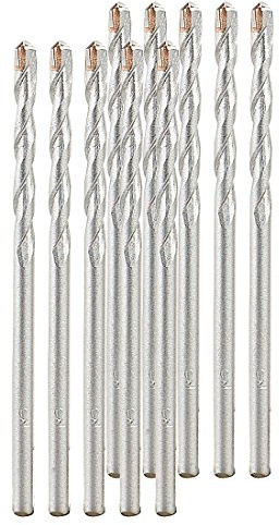AGT Beton Bohrer Aufsatz: Beton-Bohrer-Set für Schlag- und Drehbohrer, 3 mm, 10 Stück (für Mauerwerk, Spiralbohrer-Set, Akku)