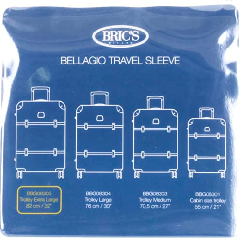Bric's Bellagio Sleeve Cover für Reisegepäck und Koffer Trolley, durchsichtig, XL, Schutzhülle für Bellagio 2.0 32 Zoll XLarge Spinner versenkte Kofferabdeckung