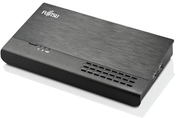 Fujitsu PR09 Port Replicator USB-C 2 x DP GigE 120 Watt USB 3.0 Dockingstation (mit Kabel) Type-C 10, 100, 1000 Mbit/S Netzteil CC 100-240 Schwarz