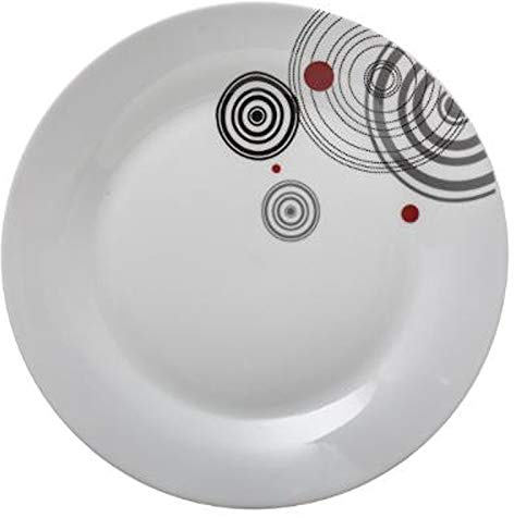 Secret de Gourmet - Lot de 6 Assiettes Plates Instant 27cm Blanc