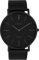 Oozoo Vintage Armbanduhr mit Edelstahl Milanaise Metallband 44 MM Black/Schwarz/Schwarz C9932
