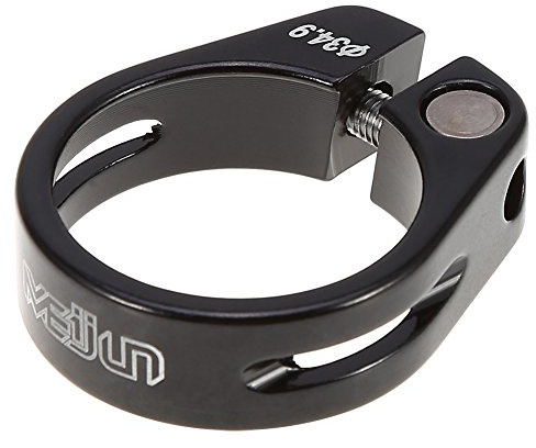 FOXCUP Sattelrohrschelle 34,9 mm Fahrradsattelstützenklemme, Schwarz