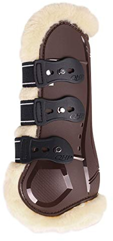 ARBO-INOX - Gamaschen - mit Fellimitat - elastischer Schnellverschluss (COB, Braun)