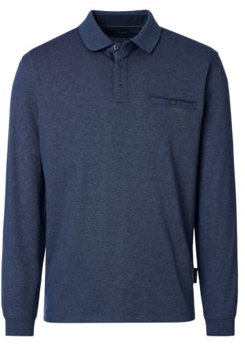 CASAMODA Polo-Shirt Langarm Uni