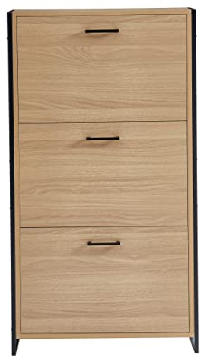 BAÏTA Archi Zapatero, aglomerado y Metal, Madera, L63cm