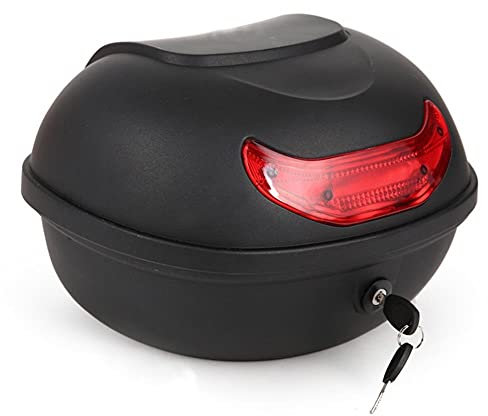 Topcase Motorradkoffer Motorrad Topcase Tasche 30L Motorradkofferhelme Motorrad -Top -Box -Reisegepäck Speicher Reflektor Bike Tail Box (Color : B)