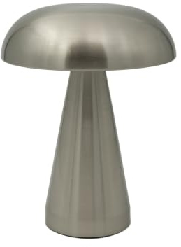 Luxus - Tischlampe Touch - Sofia - Silber - H21 x Ø16 - Terrassenlampe - Schreibtischlampe - LED - Wiederaufladbar - Dimmbar - Kabellos - Tischlampe für innen und außen