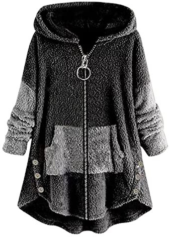 Black of Friday 2023 Pile Bianco Donna Con Zip Giacca Lunga Donna Impermeabile Giubbino Ecopelle Marrone Donna Coprispalle Verde Smeraldo Piumino Fucsia Donna Lightning Deals of Today Special Deals