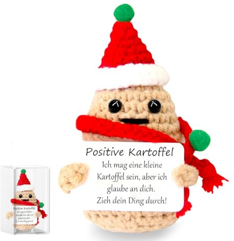 Johiux Weihnachten Geschenk Mini Pocket Hug Positive Kartoffel,Beste Freundin Geschenke,Adventskalender Füllung Frauen Kinder,Abschiedsgeschenk Kollegen,Kleiner Potato Glücksbringer