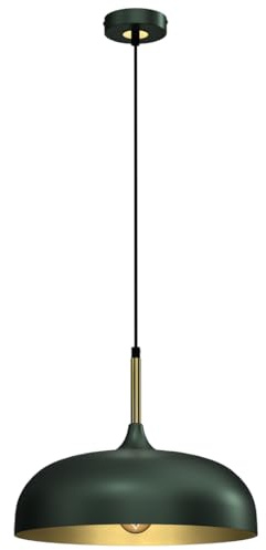Eko-Light Milagro LINCOLN GRÜN/GOLD Pendelleuchte 1xE27 35cm Deckenleuchte Deckenlampe Hängeleuchte