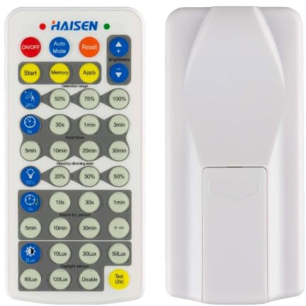 Ledvion Telecommande pour capteur High Bay LED | Pour regler sans fil les fonctions compatibles en entrepot et atelier
