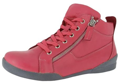 Andrea Conti Sneaker Alte da Donna, Scarpe da Ginnastica, Rosa Acceso, 38 EU