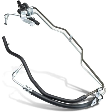 Effitnee Power Steering Oil Supply 44410-0K130 High and Low Pressure Pipes for Toyota Hilux KUN25 KUN26 D4D 2.5L 3.0L RHD 2006-2015 44410-0K120