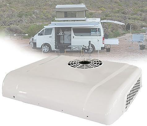 Climatiseur de camping-car 12V / 24V DC Parking Climatisation, Climatiseur De Toit De Voiture Ultra Mince, Chauffage Et Climatisation, Unité Rv Ac, Pour Suv Camping-car Camion Camping-car C
