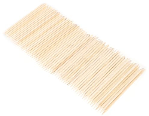 Ipetboom 200pièces Bâtonnets à Ongles Bois pour Repousser Cuticules Accessoire de Manucure Sûr et Pratique Outils de Beauté pour Soins Ongles