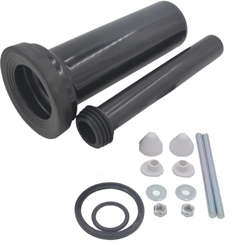 Juego De ConexióN Para Inodoro De Pared, Juego De Conexión Para Inodoro De 300 Mm Con Tubo De Descarga Tapas Para Tubo De Desagüe Junta Material De Fijación Juego De Montaje Para Inodoro De Pared