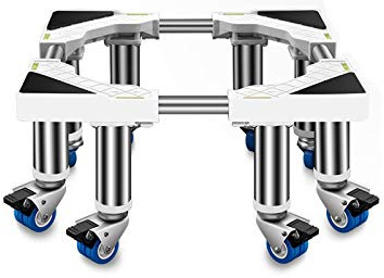 Soporte MóVil Universal para Secadora Base para lavadora y secadora Base para lavadora resistente con ruedas Base móvil universal Soporte para refrigerador Ruedas giratorias con bloqueo Sopo