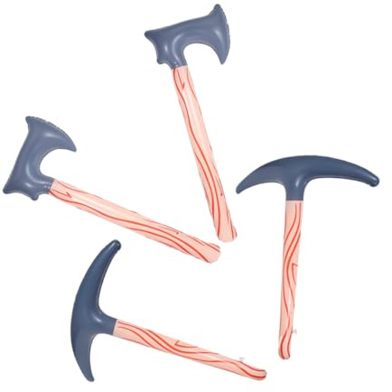 Abaodam 4 ASCE Gonfiabili per Halloween Giocattolo Sicuro per Prop Cosplay Forma Piccone per Feste Scolastiche e Piscina Divertenti Accessori per Giochi e Decorazioni Party