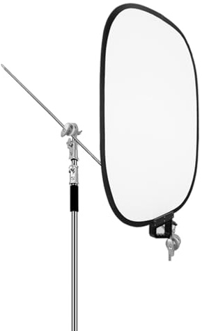 Keenso Riflettore di Luce Fotografico Pannello Pieghevole a Luce Soffusa con Maniglia 60x75 Cm per Ritratti Video in Interni Ed Esterni