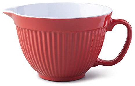 Zeal Bol mélangeur/pichet à pâte en mélamine rouge G208R